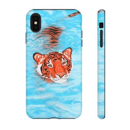Vibrant Tiger Phone Case, Wildlife Lover Gift, Phone Accessories, Animal Print Case, Summer Vibe, Cool Phone Cover