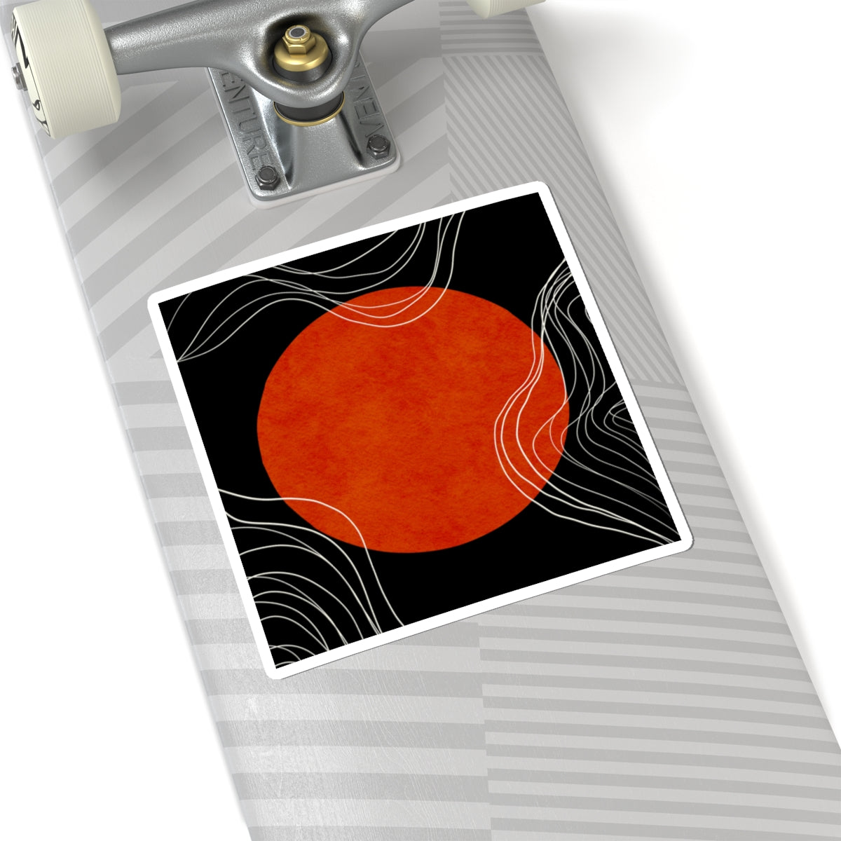 Bold Abstract Sun Kiss-Cut Stickers | Laptop, Water Bottle, Journal Decor | Modern Art Vibe, great for gifting & personalizing