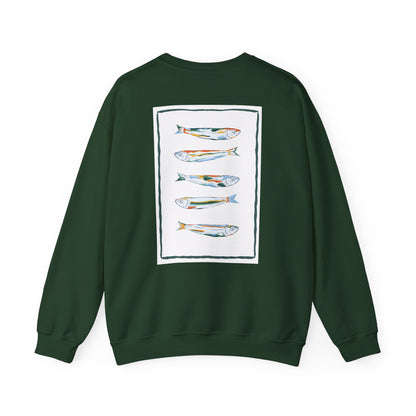 Funky Fish Crewneck Sweatshirt - Zen Frog Cozy & Calm Vibes for All, Perfect Gift for Nature Lovers, Relaxation, and Casual Wear