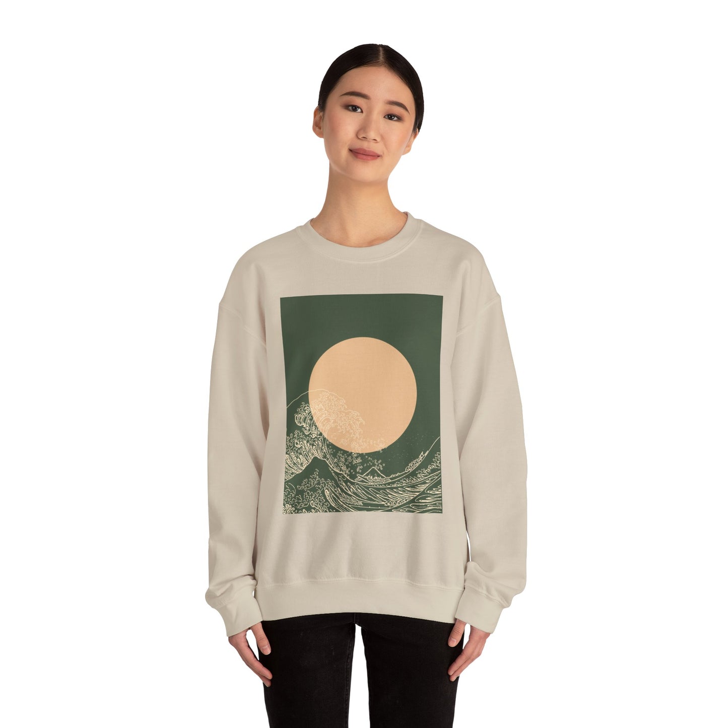 Nature-Inspired Unisex Crewneck Sweatshirt, Cozy Casual Wear, Gift for Outdoor Lovers, Perfect for Fall and Winter