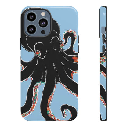 Octopus Tough Phone Case, Sea Creature Design, Ocean Lover Gift, Unique Phone Cover, Underwater Artwork