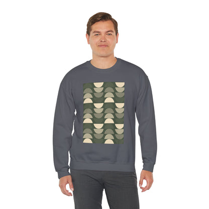 Stylish Geometric Crewneck Sweatshirt for Relaxed Vibes, Cozy Layer, Unisex Fashion Piece, Perfect Gift for Art Lovers, Casual Wear