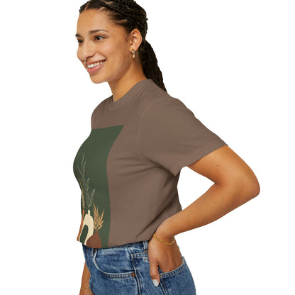 Earthy Bohemian T-Shirt with Botanical Design, Casual Tee for Nature Lovers, Gift for Plant Enthusiasts, Eco-Friendly Fashion, Everyday Wear