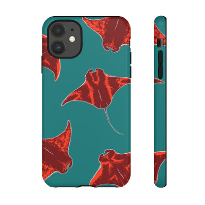 Manta Ray Phone Case, Tropical Phone Cover, Ocean Vibe Accessories, Summer Gift Idea, Marine Animal Merchandise