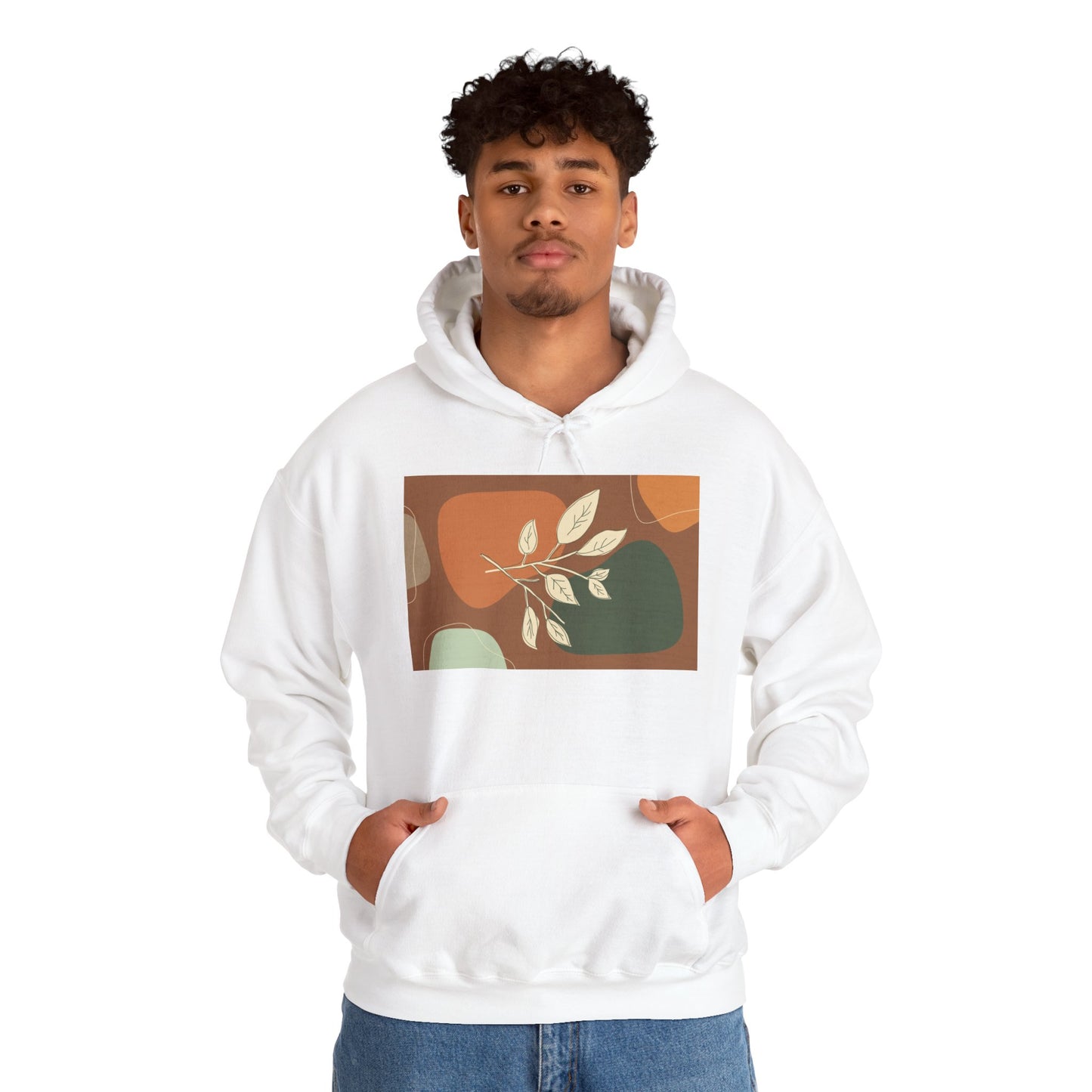 Botanical Design Unisex Hoodie, Cozy Sweatshirt for Nature Lovers, Gift for Friends, Autumn Fashion, Comfortable Casual Wear