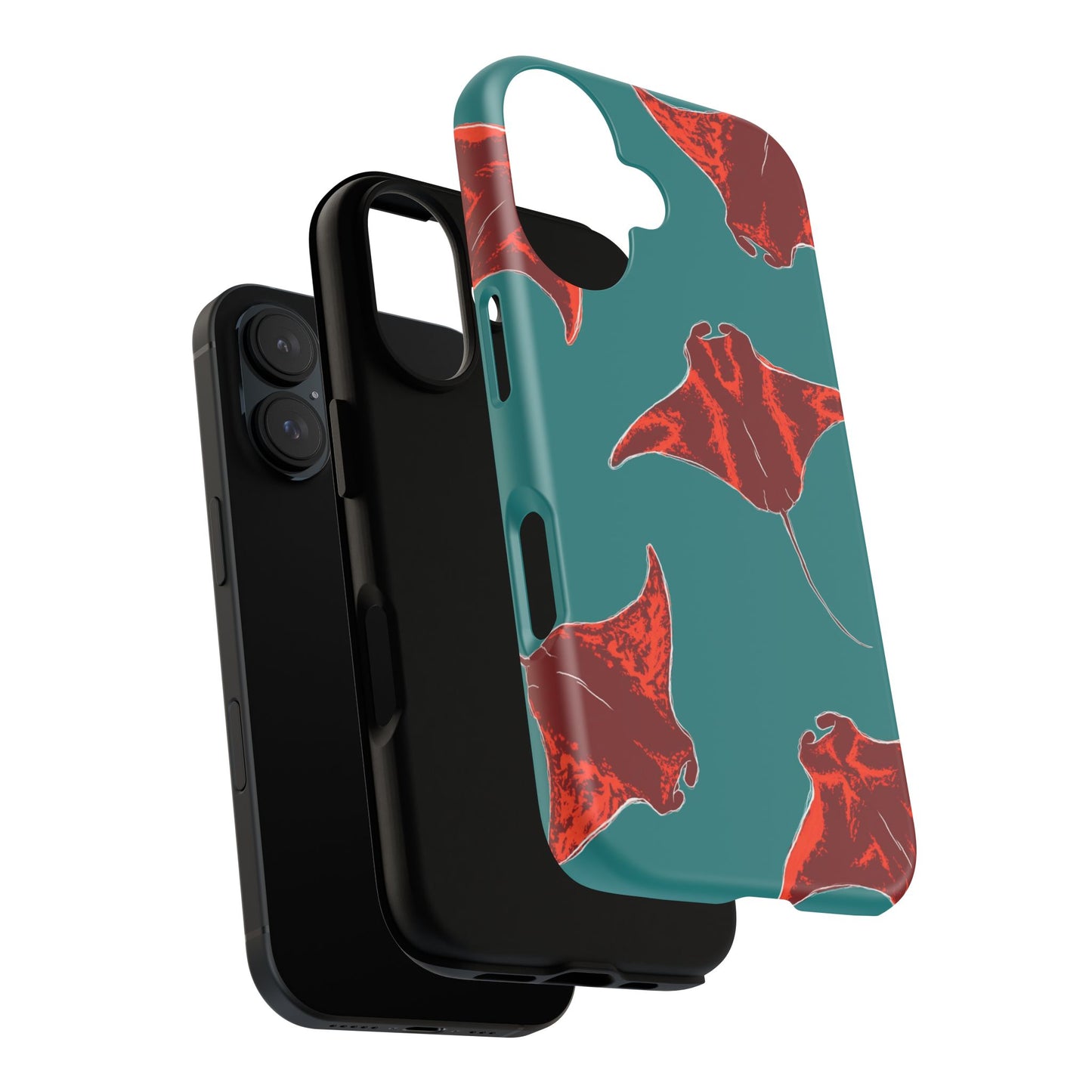 Manta Ray Phone Case, Tropical Phone Cover, Ocean Vibe Accessories, Summer Gift Idea, Marine Animal Merchandise