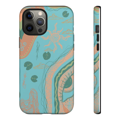 Whimsical Phone Case with Artistic Ocean Design, Floral Phone Cover, Unique Gift for Nature Lovers, Eco-Friendly Cell Accessories, [...]