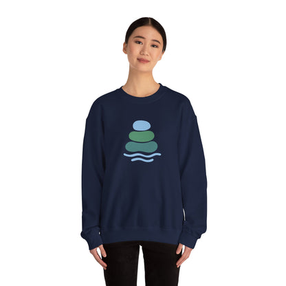 Serene Balance Crewneck Sweatshirt, Cozy Layering Piece, Casual Everyday Wear, Ideal for Relaxation, Gift for Mindfulness Enthusiasts