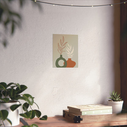 Decorative Wall Art Prints, Modern Home Decor, Botanical Prints, Minimalist Poster Art, Gift for Plant Lovers