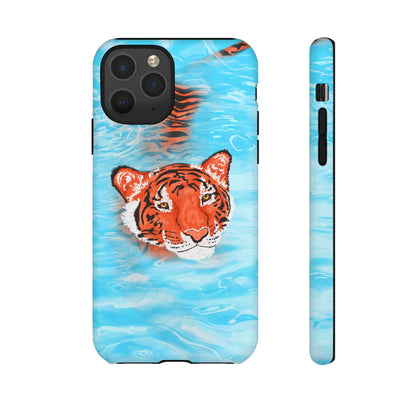 Vibrant Tiger Phone Case, Wildlife Lover Gift, Phone Accessories, Animal Print Case, Summer Vibe, Cool Phone Cover
