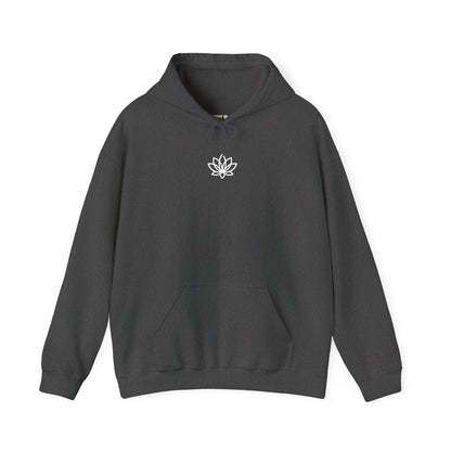 Lotus Flower Unisex Hoodie: Cozy Sweatshirt, Gift for Yoga Lovers, Meditation Apparel, Casual Streetwear, Nature-Inspired Wear, Artsy Collage, Cool Crewnecks