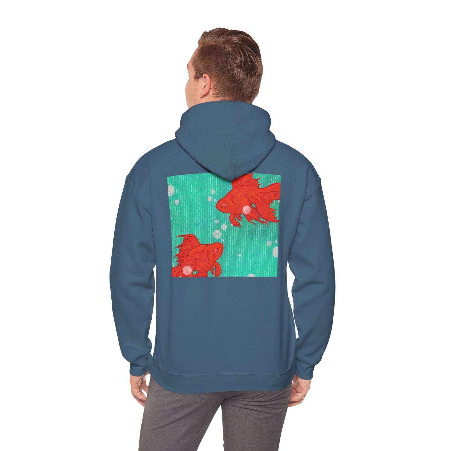 Colorful Goldfish Hoodie, Unisex Sweatshirt, Cozy Everyday Wear, Perfect for Gifts, Fun Fashion for Animal Lovers, Vibrant Pullover