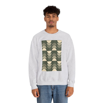 Stylish Geometric Crewneck Sweatshirt for Relaxed Vibes, Cozy Layer, Unisex Fashion Piece, Perfect Gift for Art Lovers, Casual Wear