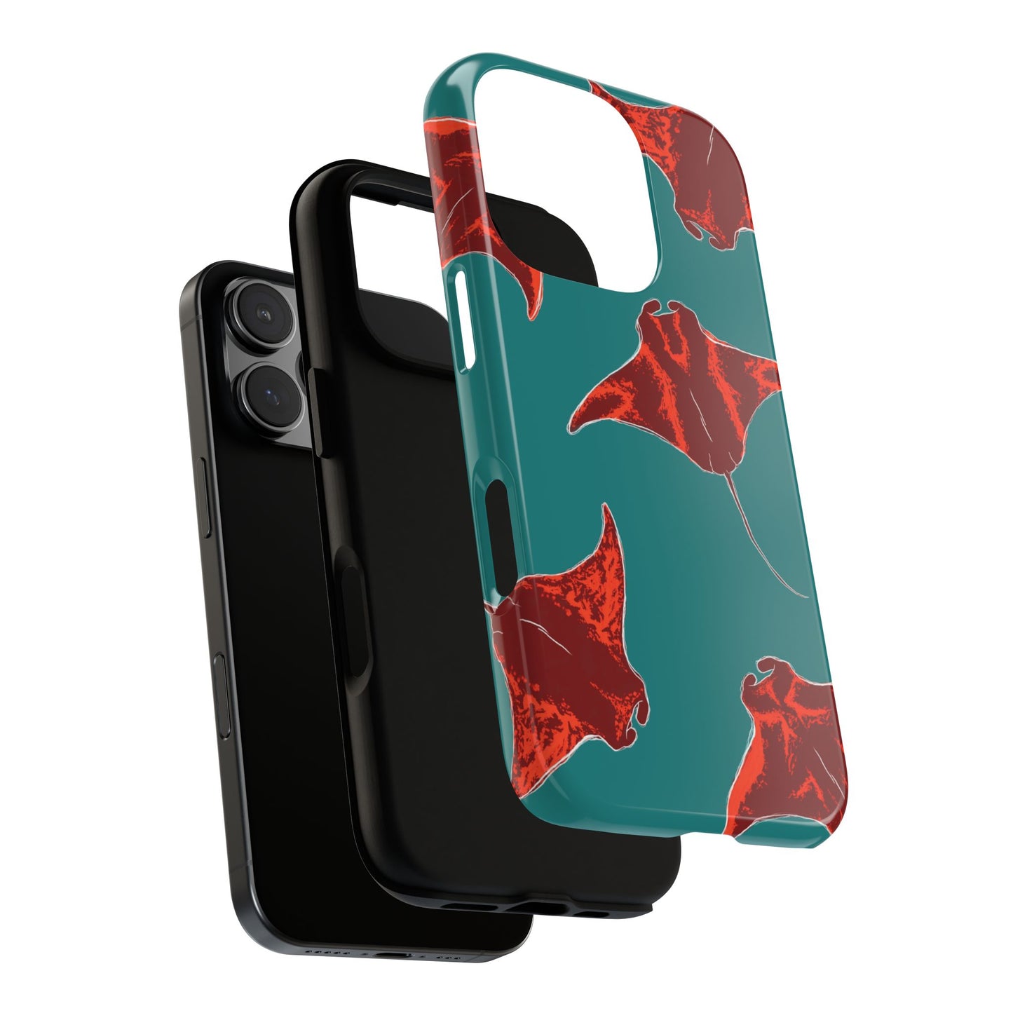 Manta Ray Phone Case, Tropical Phone Cover, Ocean Vibe Accessories, Summer Gift Idea, Marine Animal Merchandise