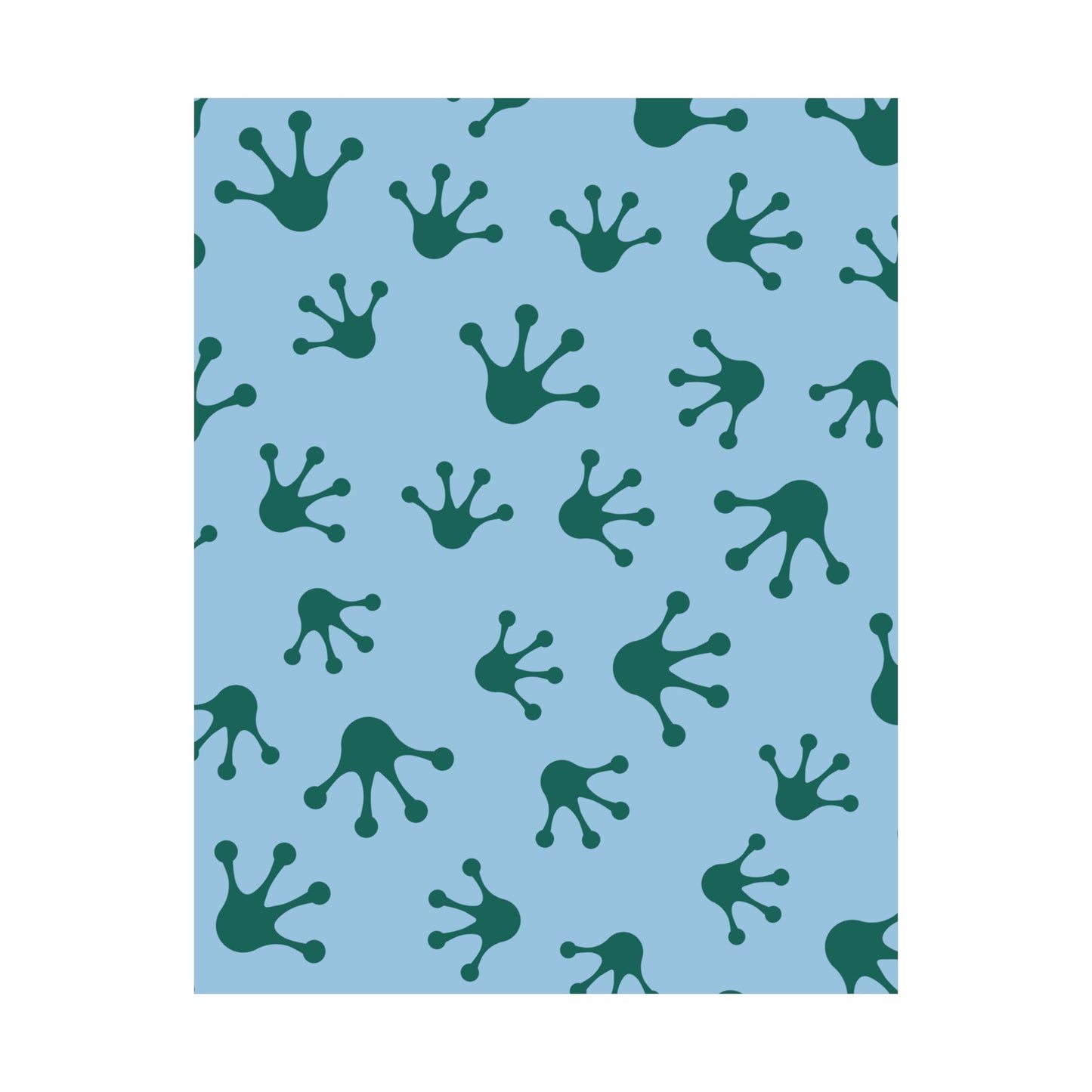 Frog Pattern Matte Vertical Posters, Wall Art, Kids Room Decor, Nursery Decor, Eco-Friendly Art, Unique Gift Idea