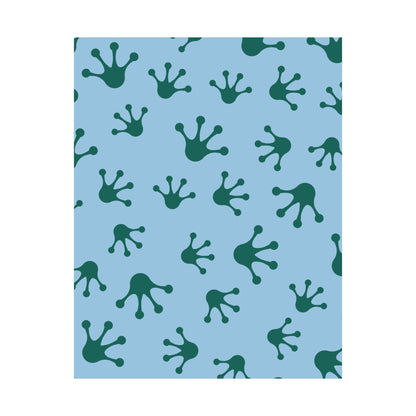 Frog Pattern Matte Vertical Posters, Wall Art, Kids Room Decor, Nursery Decor, Eco-Friendly Art, Unique Gift Idea