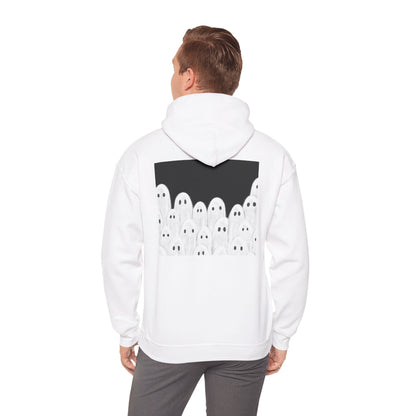 Painted Ghosts Pullover | Halloween Ghost Hoodie, Unisex Boo Sweatshirt, Spooky Gift for Fall, Cozy Halloween Apparel, Ghost Lover Hoodie, Perfect for Spooky Season