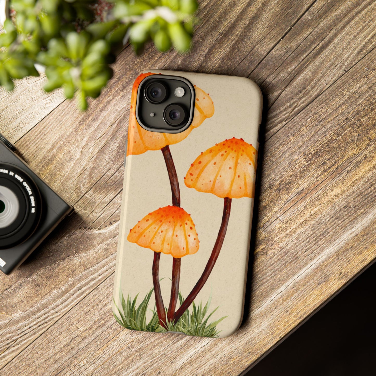 Mushroom Phone Case, Tough Cases for Nature Lovers, Unique Phone Covers, Gifts for Eco Enthusiasts, Fun Protective Cases