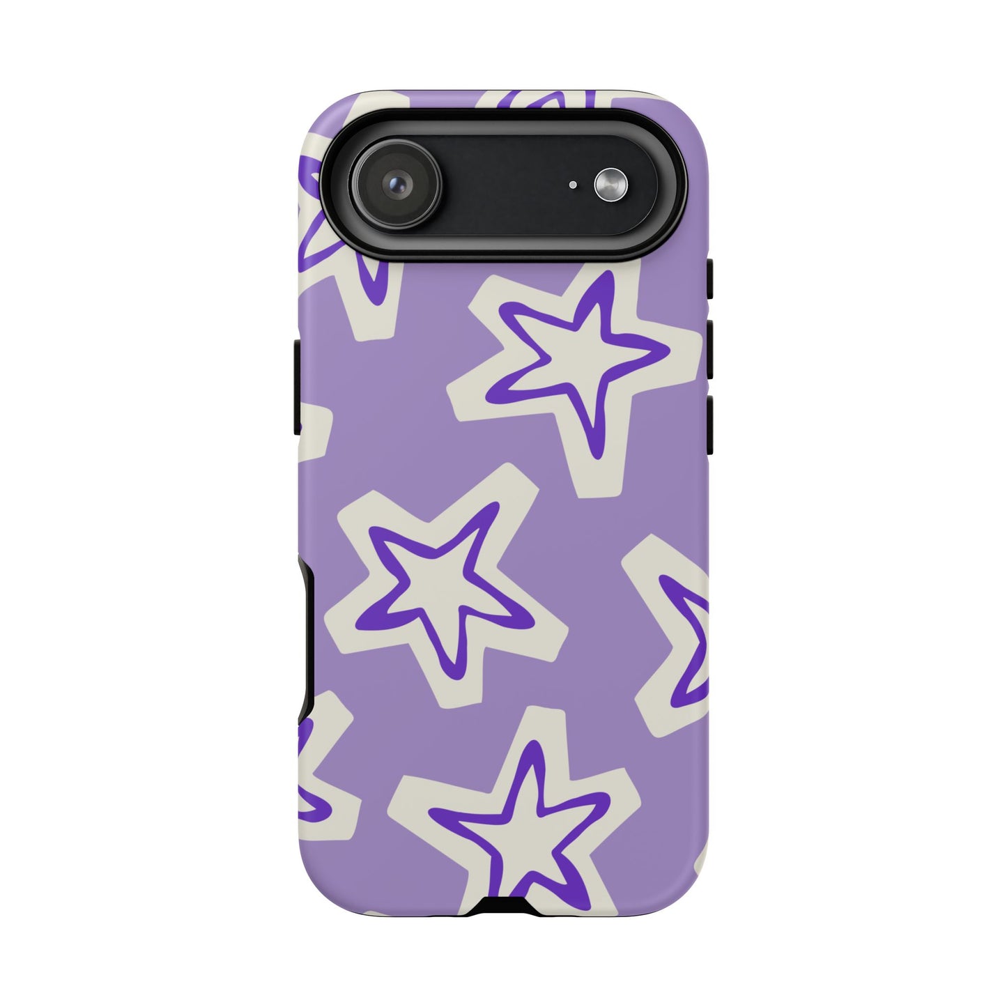 Starry Pattern Phone Case, Cute Star Design, Tough Phone Cover, Gifts for Her, Stylish Phone Accessory