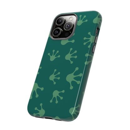 Frog Print Phone Case, Nature Lover Gift, Eco-Friendly Cover, Fun Green Design, Unique Frog Accessories