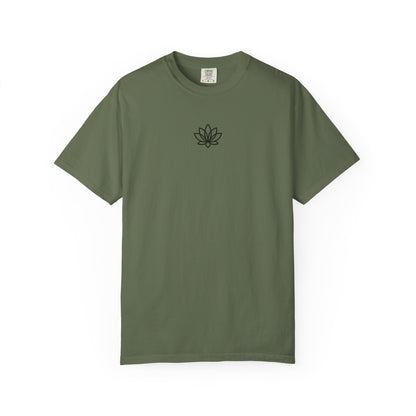 Lotus Bloom Unisex T-shirt, Soft Cotton Tee, Spiritual Gift, Meditation Wear, Casual Daily Outfit, Nature Lover Apparel