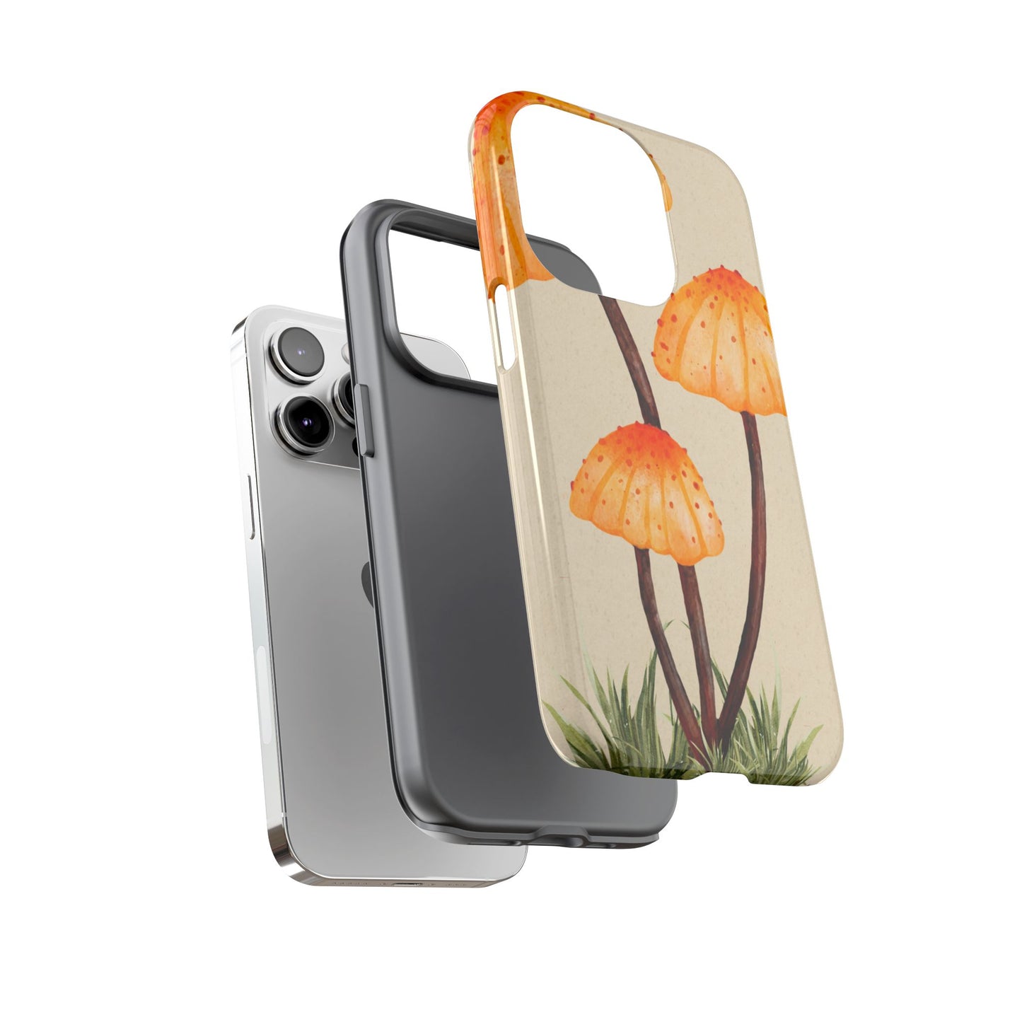 Mushroom Phone Case, Tough Cases for Nature Lovers, Unique Phone Covers, Gifts for Eco Enthusiasts, Fun Protective Cases