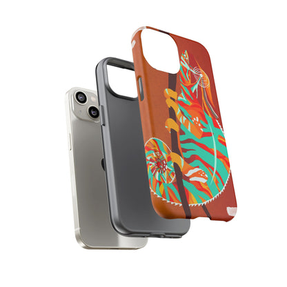 Chameleon Phone Case - Vibrant Artistic Design, Tough Cases for Animal Lovers, Unique Gift, Eco-Friendly Protection