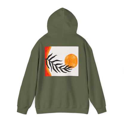 Lotus and Sunset Unisex Hoodie - Cozy Gift for Mindfulness, Meditation, or Nature Lovers, Perfect for Fall and Winter
