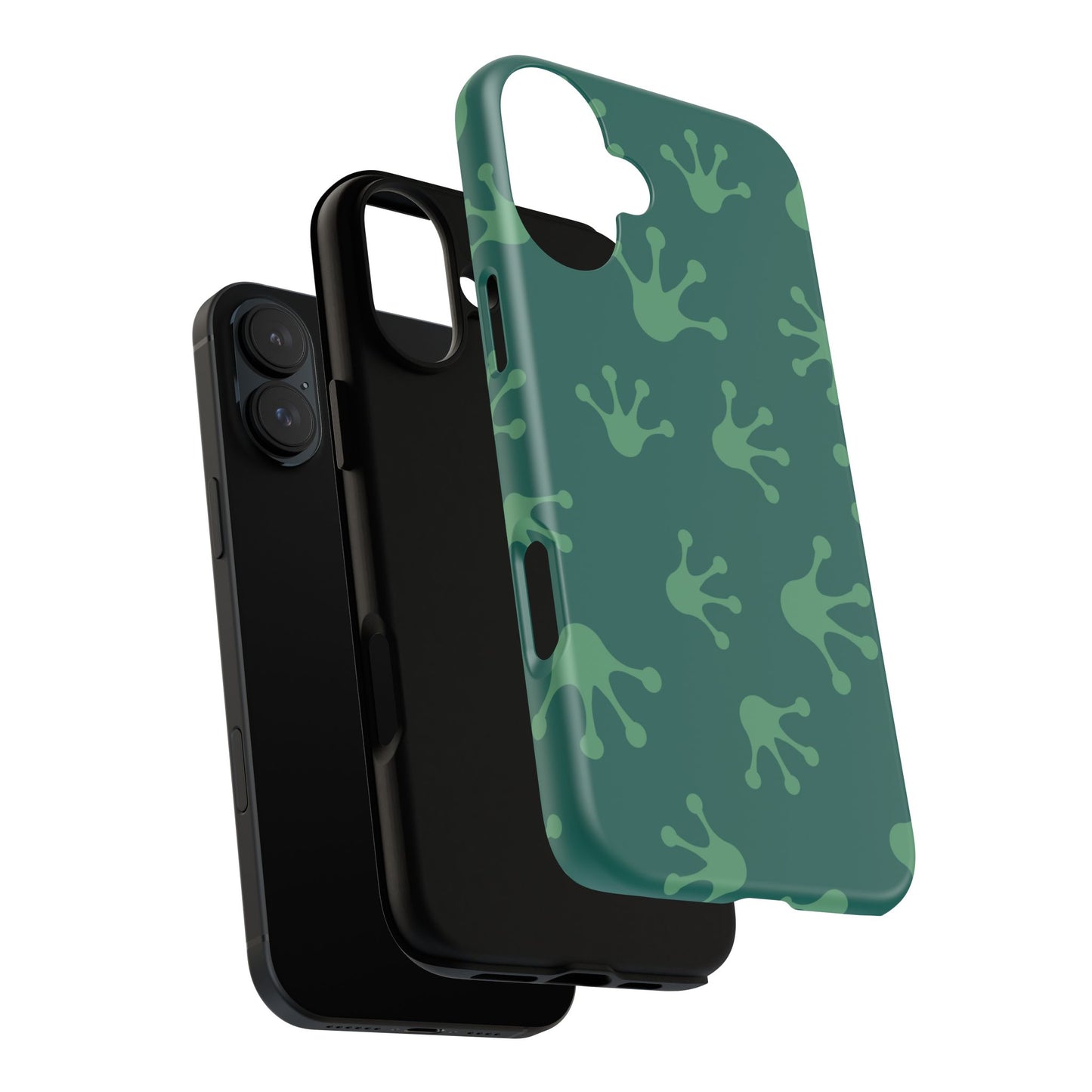 Frog Print Phone Case, Nature Lover Gift, Eco-Friendly Cover, Fun Green Design, Unique Frog Accessories