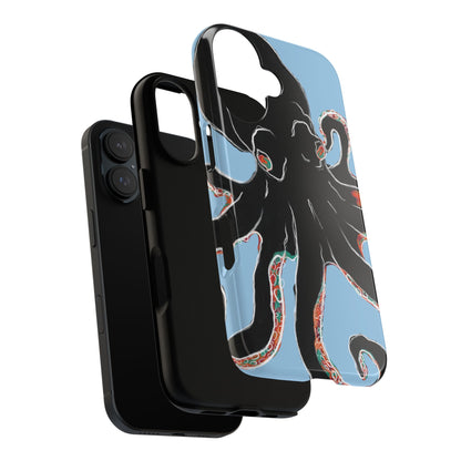 Octopus Tough Phone Case, Sea Creature Design, Ocean Lover Gift, Unique Phone Cover, Underwater Artwork