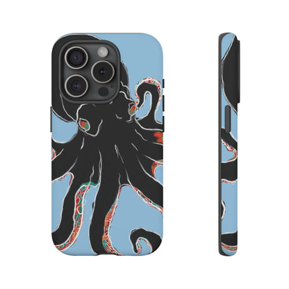 Octopus Tough Phone Case, Sea Creature Design, Ocean Lover Gift, Unique Phone Cover, Underwater Artwork
