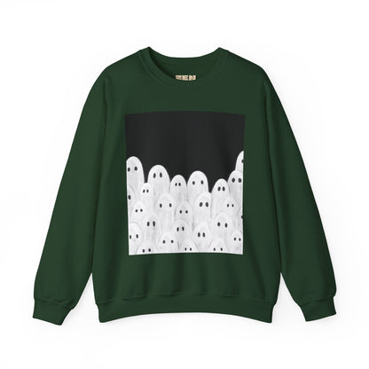 Painted Ghosts Crewneck | Cozy Sweatshirt, Perfect for Halloween, Fall, and Spooky Season