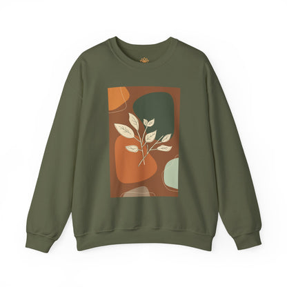 Botanical Print Crewneck Sweatshirt | Cozy Unisex Sweatshirt, Fall Fashion, Casual Wear, Gift for Her, Botanical Art