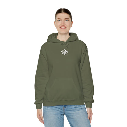 Lotus Flower Unisex Hoodie: Cozy Sweatshirt, Gift for Yoga Lovers, Meditation Apparel, Casual Streetwear, Nature-Inspired Wear, Artsy Collage, Cool Crewnecks