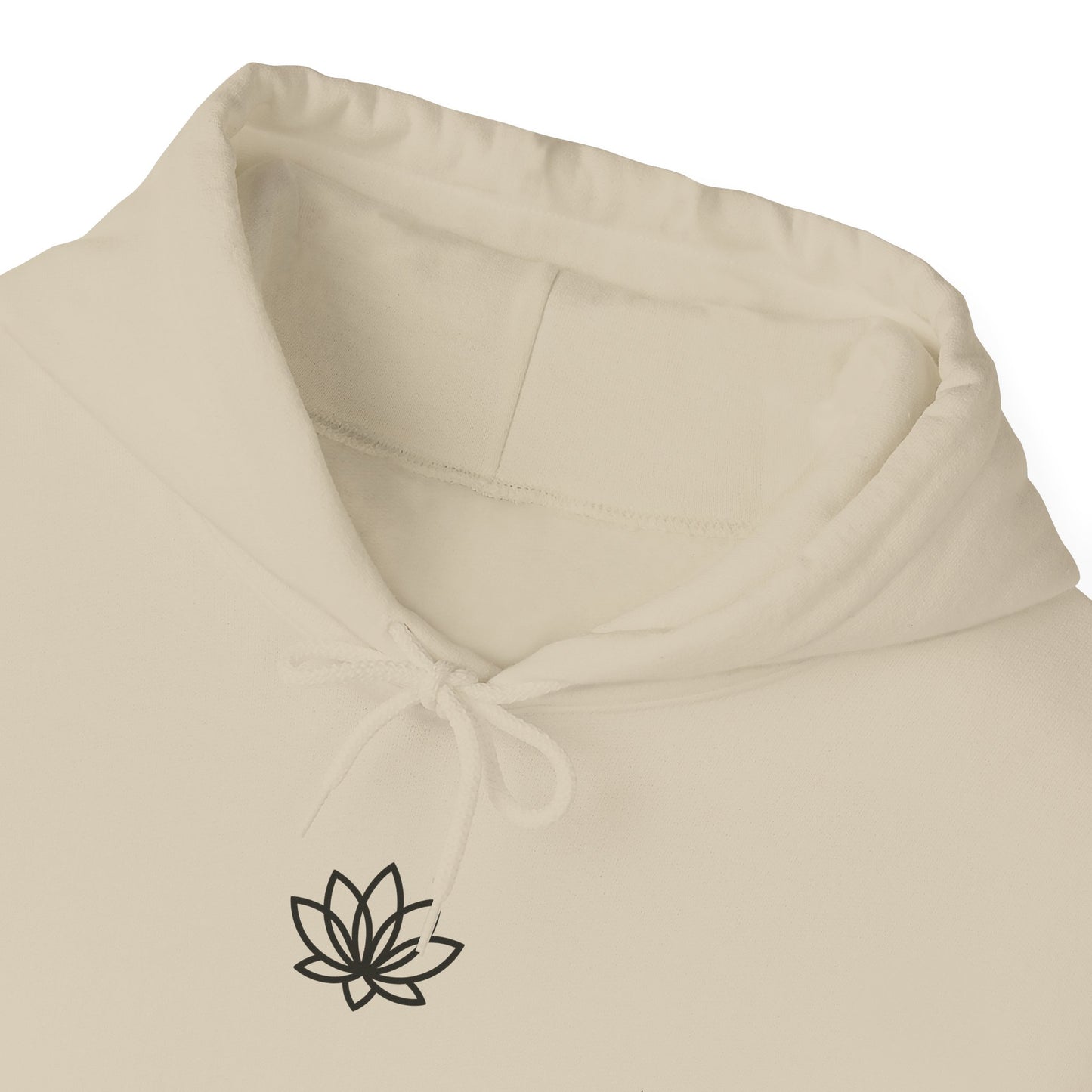 Lotus & Sun Graphic Hoodie - Cozy Unisex Sweatshirt, Trendy Casual Wear, Yoga Gift, Inspirational Apparel, Relaxed Style