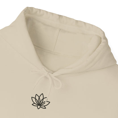 Lotus & Sun Graphic Hoodie - Cozy Unisex Sweatshirt, Trendy Casual Wear, Yoga Gift, Inspirational Apparel, Relaxed Style