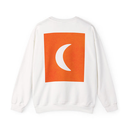 Zen Frog Crewneck Sweatshirt, Cozy Unisex Sweatshirt, Relaxed Fit Fashion, Perfect Gift for Friends, Everyday Style, Casual Wear, Simple Moon Design, Gift for Him, Gift for Her