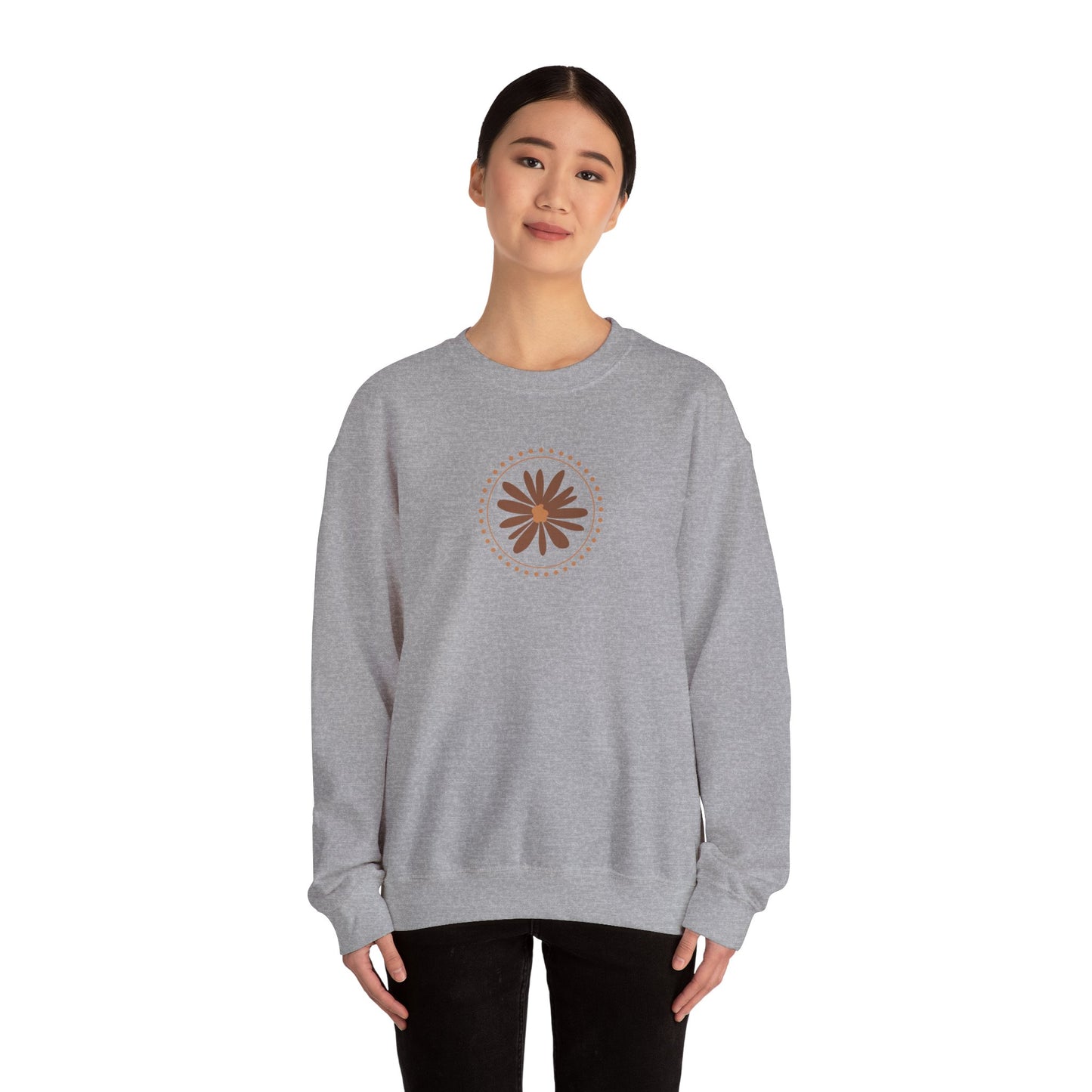 Floral Crewneck Sweatshirt, Cozy, Unisex, Gifts for Her, Casual Wear, Trendy Sweatshirt, Perfect for Fall