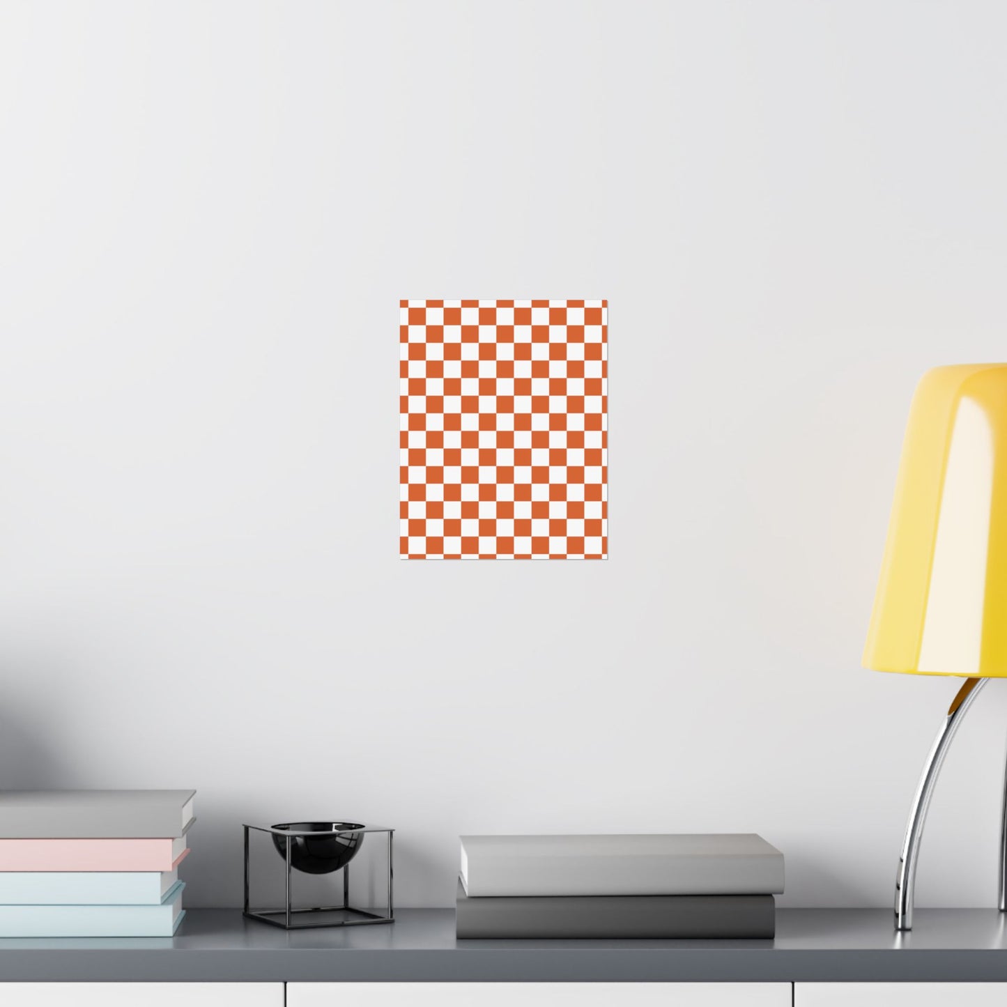 Chic Checkerboard Matte Vertical Posters | Modern Wall Art, Home Decor, Unique Gift, Interior Design, Wall Decoration