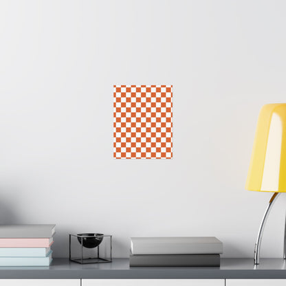 Chic Checkerboard Matte Vertical Posters | Modern Wall Art, Home Decor, Unique Gift, Interior Design, Wall Decoration