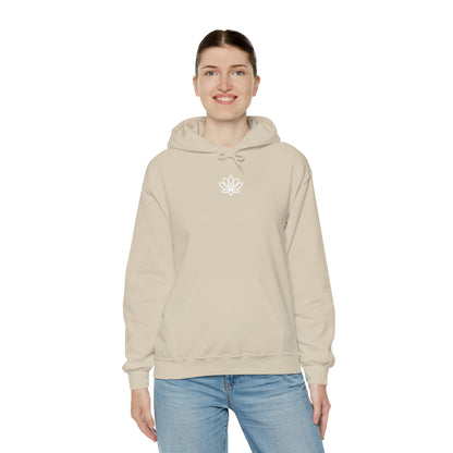 Lotus Flower Unisex Hoodie: Cozy Sweatshirt, Gift for Yoga Lovers, Meditation Apparel, Casual Streetwear, Nature-Inspired Wear, Artsy Collage, Cool Crewnecks