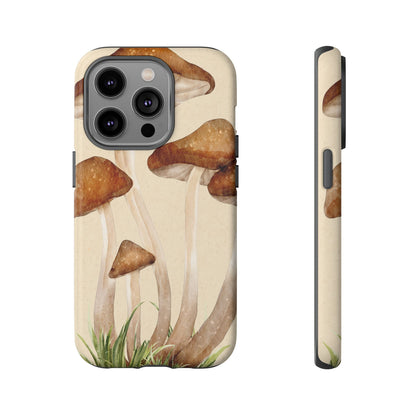 Mushroom Phone Case - Nature Lover, Eco-Friendly Gift, Cute Cell Phone Cover, Aesthetic Tech Accessory, Unique Fall Decor, Artsy Phone Cases, Cute, Gift for Her, Nature-inspired Designs, Durable Cases