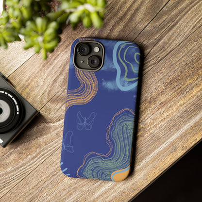 Artistic Phone Case, Abstract Phone Cover, Gift for Her, Modern Design, Boho Phone Case, Unique Phone Accessories