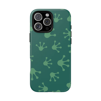 Frog Print Phone Case, Nature Lover Gift, Eco-Friendly Cover, Fun Green Design, Unique Frog Accessories
