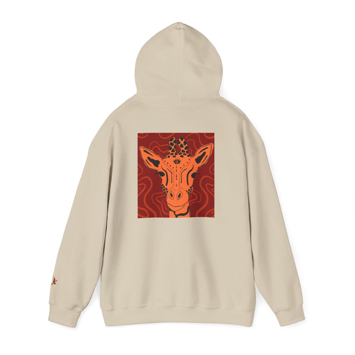 Artistic Giraffe Hoodie - Cozy Unisex Sweatshirt for Animal Lovers, Unique Gift for Birthdays, Holidays, & Casual Wear