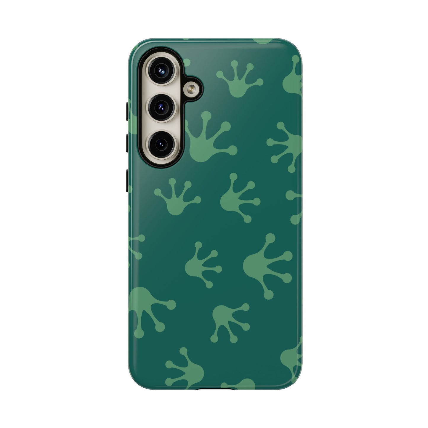 Frog Print Phone Case, Nature Lover Gift, Eco-Friendly Cover, Fun Green Design, Unique Frog Accessories