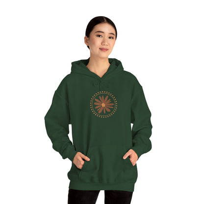 Chic Flower Design Unisex Hoodie, Cozy Sweatshirt, Trendy Gift for Her, Fall Fashion, Casual Comfort Wear