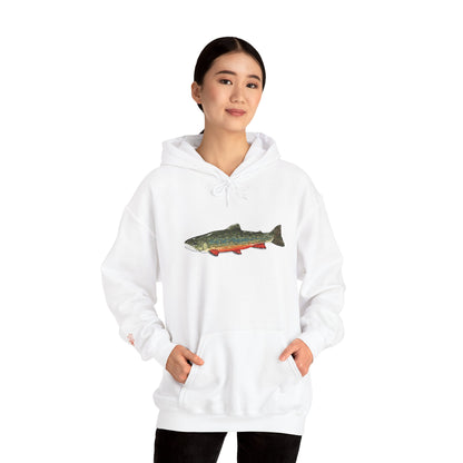 Trout Design Heavy Blend Hoodie, Fishing Gift, Outdoor Apparel, Comfortable Sweatshirt, Unisex Hoodie, Casual Fishing Wear