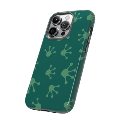 Frog Print Phone Case, Nature Lover Gift, Eco-Friendly Cover, Fun Green Design, Unique Frog Accessories