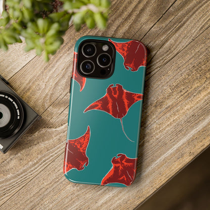 Manta Ray Phone Case, Tropical Phone Cover, Ocean Vibe Accessories, Summer Gift Idea, Marine Animal Merchandise